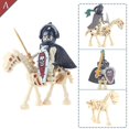thumbnail image 3 of Ninja Skeleton Medieval Castle Knight Warriors Skeletons Building Blocks Strong Orcs Figures Collection Toys_a-9, 3 of 5