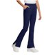 thumbnail image 2 of Pantalones de yoga acampanados de color liso para niñas, con bolsillos y cintura elástica, de poliéster, tallas medianas y grandes., 2 of 9