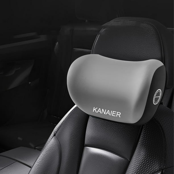 Almohada para el cuello de coche de espuma viscoelástica de alta densidad | Cojín de soporte de reposacabezas ergonómico para coche, oficina, viajes | Uso universal durante todo el año | Alivio de
