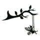 thumbnail image 1 of Mariposa  Estatua coración Artesanía Árbol Negro Estacas S Gloria Estatua de silueta de hada, 1 of 8