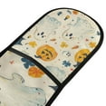 thumbnail image 4 of Yayeee Double Oven Mitt Kitchen Heat Resistant Baking 35" x7" Quilted Glove, Halloween Cute Ghosts, 4 of 6