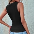thumbnail image 5 of Sngxgn Women's Shirts, Women’s Mini-Ribbed Cotton Tank Tops, Women’s Sleeveless T-Shirts, Women’s Tanks(Black,M), 5 of 7