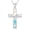 Cross Mustard Seed, variant on Mustard Seed Necklace for Women 925 Sterling Silver Cross Mustard Seed Turquoise Chip Necklace Mountain Faith Cross Pendant Jewelry Gifts for Hikers Climbers Nature Lover