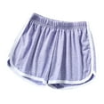 thumbnail image 1 of zuwimk Womens Shorts,Junior's Uniform Stretch Bermuda Short Purple,XL, 1 of 5