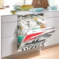 thumbnail image 2 of Yayeee Magnetic Dishwasher Cover for The Front Decoration Home Kitchen Machine Sticker Protector, Black Illusionary Boat, 2 of 6
