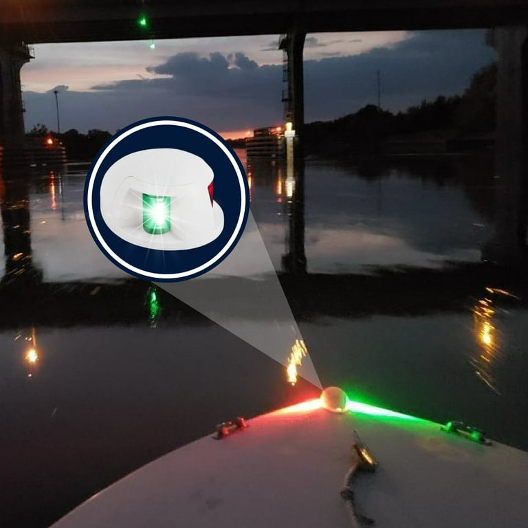 LED Fishing Light, 360 Degree Beam 12-60V Submersible Fishing Lamp