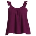 thumbnail image 5 of Terra & Sky Women's Plus Size Ruffle Strap Tank Top, 5 of 5