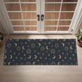 thumbnail image 2 of Dark Blue Sun Moon Cross Pattern Door Rugs,Washable Non Slip Door Mats Indoor,Decorative Door Mats,Entry Mat Indoor for Entrance,Bedroom,Kitchen,Bathroom,16"x47", 2 of 6
