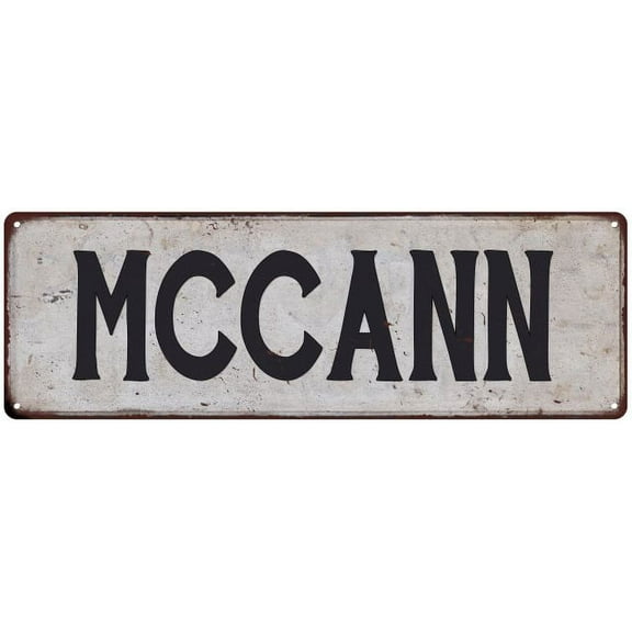 MCCANN Vintage Look Gift Rustic Chic Metal Sign 6x18 206180036590