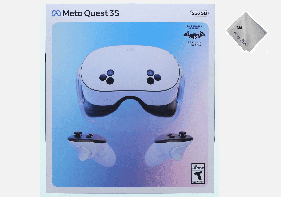 Oculus Quest 3S 128GB VR Headset, Touch Controllers, Carry Case