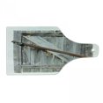thumbnail image 1 of Rustic Cutting Board, Aged Wood Barn Door with Rusty Crossed Locks Abandoned Western Farmhouse Design, Decorative Tempered Glass Cutting and Serving Board, Wine Bottle Shape, Brown, by Ambesonne, 1 of 1