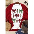 thumbnail image 3 of Women's White Christmas Nutcracker Printed Crewneck T-Shirt with Bowknot - [ZhiHiMeRi] | (US 20-22)2XL, 3 of 6