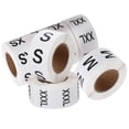thumbnail image 1 of Clothing Size Stickers Self Adhesive Size Labels for Clothing 7 Rolls, 1 of 4
