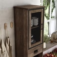 thumbnail image 2 of Pemberly Row Armoire Tour Moderne de Style Ferme en Bois, Chêne Récupéré, 2 of 12
