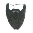 thumbnail image 2 of Yuyangstore Barba Falsa para Adultos Barba Larga Peluda Maquillaje Barba de Papá Noel Negro, 2 of 8
