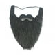 thumbnail image 2 of Barba de Papá Noel de Navidad, barba falsa, accesorios de espectáculo, barba de franela, Facial falso, vestido elegante para actuación, Navidad, Negro, 2 of 8