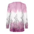 thumbnail image 4 of Chandails à Capuchon Mode pour Femmes 2023 Hauts Automne Manches Longues Chandail Ample Chemise Chic Décontractée Chandails à Col Rond pour Dames Rabais de 50 % Liquidation Costumes d'Halloween/Noël, 4 of 5