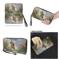 thumbnail image 4 of TSOVTHRID Labrador Dog Flroal Butterfly Print Handbag and Wallet Top Handle Purse with PU Matching Wallet, Tote Shoulder Bag Top Handle Bag Satchel Handbag for Women Shopping Working, 4 of 7