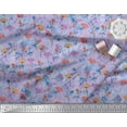 thumbnail image 3 of Soimoi Georgette Viscose Fabric Leaves & Floral Artistic Print Fabric by the Yard 42 Inch Wide, 3 of 3
