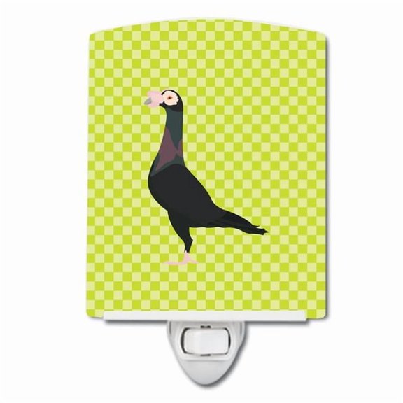 Caroline's Treasures BB7771CNL English Carrier Pigeon Green Ceramic Night Light, 6x4x3", multicolor