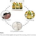thumbnail image 4 of Gnome Makeup Bags for Women Travel Cosmetic Bag Yellow Sunflower Zipper Pouch Tool Multi Purpose Case Toiletry Packing Purse Storage Bag Organizer for Friend Daughter Gifts 10x7Inch for DIY, 4 of 9