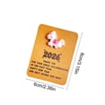 thumbnail image 2 of Pink 2026 Horse Year Pocket Card Greeting Note Card Encouragement Appreciation For Employee Friend Family Compact Size Soft Finish Quality Paper, 2 of 7