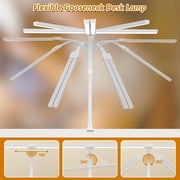 OptiLite White Clamp-On LED Desk Lamp, Dimmable Adjustable Arm Task Light with Touch Controls