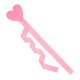 thumbnail image 4 of Cinta de gabinete con forma de corazón de San Valentín, decoración para el día de San Valentín, adorno colgante versátil Rosa, 4 of 7