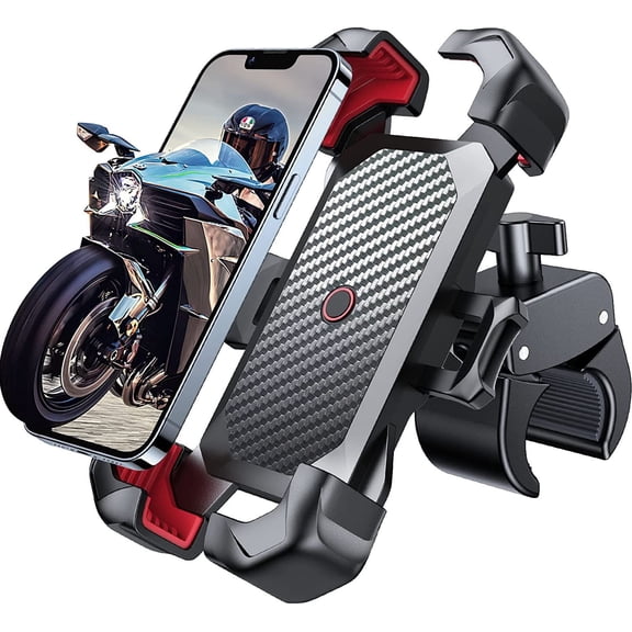JOYROOM Motorcycle Phone Mount Bike Phone Holder, Auto Lock Adjustable Handlebar Phone Holder Mount for 4.7"-7" Cell Phones