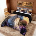 thumbnail image 3 of Erosebridal Chic Horse Queen Comforter Set, Garden Blossoms Bedding Comforter Set, 3 of 6