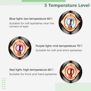 Heated Eyelash Curlers, USB Rechargeable Electric Eyelash Curler for Women, 3 Temperature Modes 2 in 1 Clip-Type Eyelash Curler with Built-in Comb Fast Heating & Long Lasting