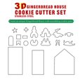 thumbnail image 2 of Baohd 18 Pcs Outils de Cuisson en Acier Inoxydable pour Biscuits, 2 of 9