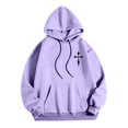 thumbnail image 5 of MHFRRA Sudadera con Capucha y Estampado Gráfico de Moda para Uso Informal y Actividades Al Aire Libre Púrpura claro, 5 of 5
