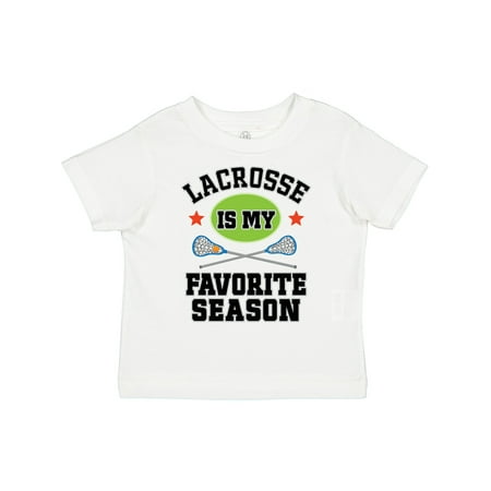 

Inktastic Lacrosse is My Favorite Season Gift Toddler Boy or Toddler Girl T-Shirt