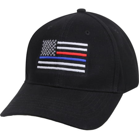 Support Fire Police Firefighters THIN BLUE RED LINE Funeral Baseball Hat Cap