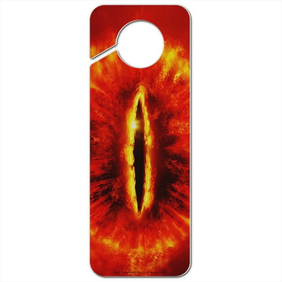 Lord of the Rings Eye of Sauron Plastic Door Knob Hanger Sign