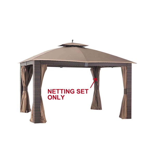 Sunjoy Replacement Mosquito Netting for LGZ815PST1 10X12 SONOMA RESIN