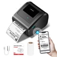 thumbnail image 2 of Bluetooth Shipping Label Printer, 4x6 Thermal Label Printer for Small Business - Compatible with Android, iOS, Windows and Mac, Widely Used for Amazo, 2 of 9