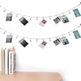 thumbnail image 1 of Dioche Picture Frame Hanging Wire With 12pcs Photo Clips Wire Rope Photo Hanging Wall Decoration Photo Display String And Clips For Hanging Wall Decor, 1 of 8