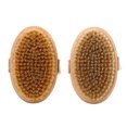 thumbnail image 2 of Elegant Elliptical Round Body Brush with Jujube Wood Handle - Versatile Bath & Massage Tool for All Ages, Comfort Grip, Easy to Clean, Durable &  Bristles with Bullet Rivets, Ideal for Daily, 2 of 6