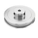 thumbnail image 5 of Rueda De Polea Síncrona Rueda Síncrona 80T 5mm GT2 Polea De Correa Dentada Aleación De Acero para Impresora 3D Torno CNC Fresadora(Plata), 5 of 14