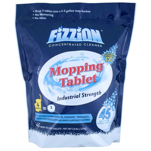 Drop & Mop Floor Cleaner 45 Tablets per Pail 'Fizzion Drop and Mop