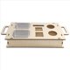 thumbnail image 3 of Bandeja con Reposabrazos para Sofá con Clip para Mesa y Brazo de Sofá con 2 Tazones de Acero Inoxidable, Carrito Portátil para Refrigerios de Madera con Soportes para Bebidas C, 3 of 5