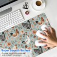 thumbnail image 4 of Long Mouse Pads for Desk,Light Blue Chicken Floral Pattern Desk Mats on Top Of Desks, Desk Mouse Pad Extra Large with 3mm Non-Slip Base and Stitched Edge for Gaming,Office,Work,Home 31.5x15.7in, 4 of 5