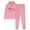 Pink, variant on successthop 2 Piece Lounge Set Women Fleece Long Sleeve Hoodie and Jogger Sweatpant Floral Fall Sportwear with Pockets