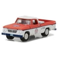 thumbnail image 2 of 1962 Dodge D-100 Pickup Truck Long Bed with Tool Box Red Crown Gasoline 1/64 Diecast Model Car by Greenlight, 2 of 3