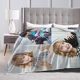 thumbnail image 6 of Personalised Photo Blanket Customized Throw Blankets with Picture Names Text for Lovers Family Birthday Gifts for Adults Baby Boys Girls Pet 2 Collage Images,60x50 inch (150x125cm), 6 of 6