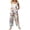 Purple, variant on JULMCOMO Cotton Linen Jumpsuits for Women Wide Leg Floral Print Loose Fit Overalls Sleeveless Casual Summer Jumpsuit with Pockets Light Blue 2XL