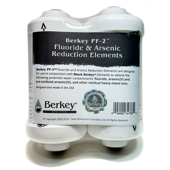 Berkey PF-2 Fluoride/Arsenic Replacement Filters, 2-Pack