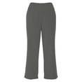 thumbnail image 4 of QATAINLAV Capris for Women Crossover High Waisted Wide Leg Yoga Pants Casual Stretch Summer Cropped Sweatpants with Pockets Dark Gray M Ofertas Relampago de Hoy, 4 of 7